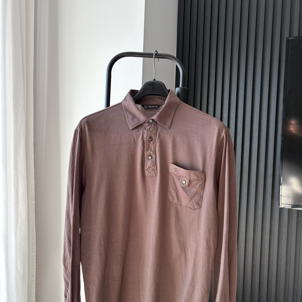 Balmain Golf Long Sleeve Polo - Small